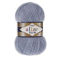 Пряжа ALIZE 'Angora real 40' 100 гр. 480м, 40% шерсть, 60% акрил