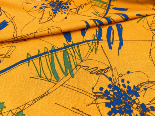 Ткань лен98% эл2% Корея фото 2