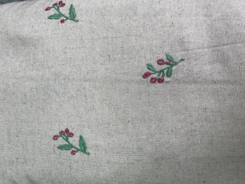 Ткань вышивка лен100% Корея