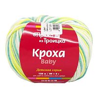 Пряжа " Кроха "меланжевая, 20 % шерсть, 80 % акрил, 50 гр 